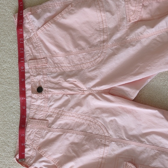 Boston Proper Pink Cargo Pants Roll Tabs Convertible 8 hem 30 Inseam - Picture 9 of 12